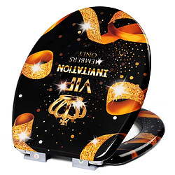 Acheter Helloshop26 Abattant WC – Fermeture douce – VIP Noir