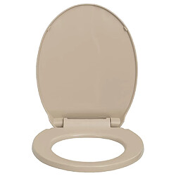 Acheter VidaXL Siège WC Beige Ovale
