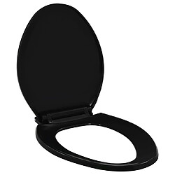 vidaXL Abattant WC Noir