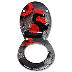 Helloshop26 Abattant WC Duroplast fermeture douce familial