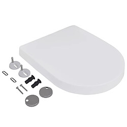 Avis VidaXL Abattant WC Blanche Set de 2