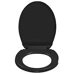 Acheter VidaXL Abattant WC Libération rapide - Noir