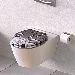 SCHÜTTE Siège de toilette GREY STEEL