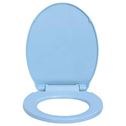Acheter vidaXL Siège WC Bleu - Ovale