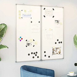 vidaXL Tableau blanc 80x80 cm