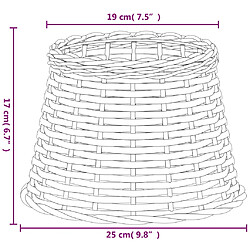 vidaXL Abat-jour - Blanc - Ø 25 cm pas cher