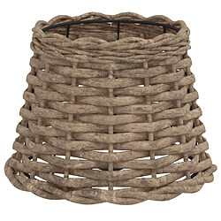 vidaXL Abat-jour Osier Marron