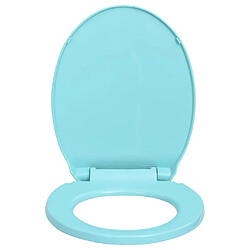 vidaXL Siège de toilette Fermeture Douce - Vert pas cher