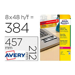 Avery Etiquettes L6009-8 Argenté