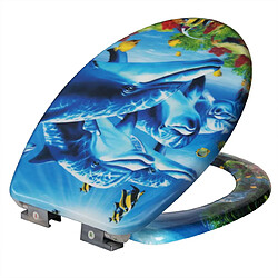 Helloshop26 Abattant WC Duroplast - Dauphin