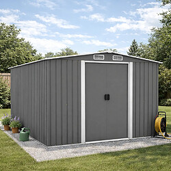 Concept Usine Abri de jardin en metal 8.08m2 Gris JURA