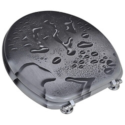 Avis vidaXL Abattant WC Design Goutte d'eau