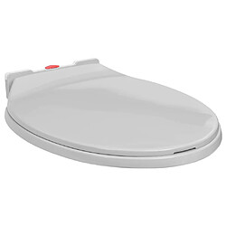 Acheter vidaXL Siège WC Fermeture Douce Gris Clair
