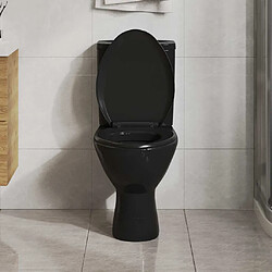 Avis vidaXL Abattant WC Noir