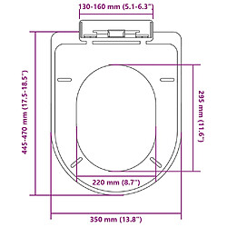 vidaXL Siège WC Carré Blanc pas cher