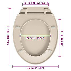 Vidaxl Siège de toilette Abricot pas cher