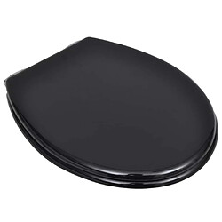 Avis vidaXL Siège de Toilette Noir - Lot de 2