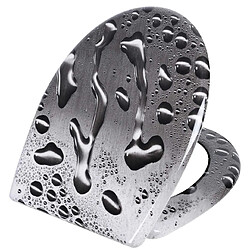 Helloshop26 Abattant WC soft-close Duroplast déco