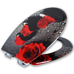 Helloshop26 Abattant WC Duroplast fermeture douce familial