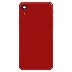 Avizar pour iPhone XR Châssis complet avec vitre arrière et cadre central - Rouge
