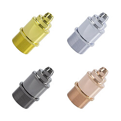 Ledkia Douilles Métalliques Design E27 - Noir