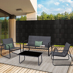 Idmarket Lamelles PVC 35M - Noires