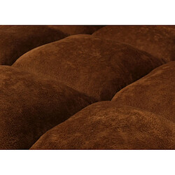 Mendler Fauteuil relax velours - Brun pas cher