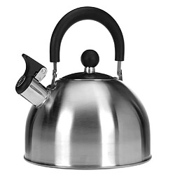 Excellent Houseware - Acier Inoxydable Bouilloire sifflante - Capacité 2,5L - Poignée ergonomique - Inox satiné