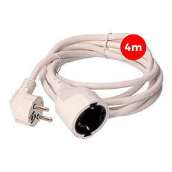 EDM Câble Rallonge 4m Blanc