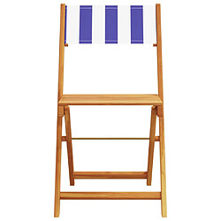 Avis vidaXL Chaises pliantes - Ensemble de 6 - Bois massif et tissu