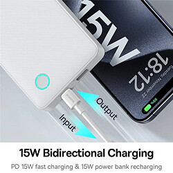 Baseus Powerbank 10000 mAh - Blanc pas cher