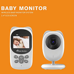 Babyphone Camera Écran LCD 2.4 Pouces Vision Nocturne Intercom Bidirectionnel Noir YONIS