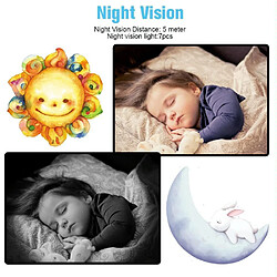 Acheter Babyphone Camera Écran 4.3 Pouces Vision Nocturne Intercom Température Berceuses Noir YONIS
