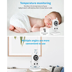 Avis Babyphone Camera Écran 2.4 Pouces Vision Nocturne Audio Bidirectionnel Température - Yonis
