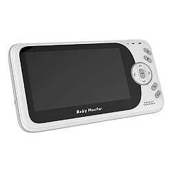 Babyphone Camera Sans Fil 4.3 Pouces Vision Nocturne Température Intercom Lullaby Noir YONIS