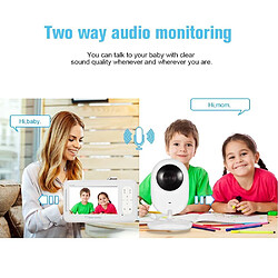Acheter Babyphone Camera Écran 4.3 Pouces Vision Nocturne Intercom Température Berceuses - Noir - Yonis