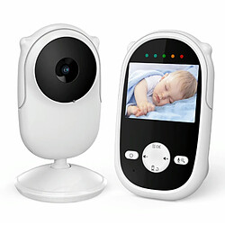 Babyphone Camera Écran LCD 2.4 Pouces Vision Nocturne Intercom Sans Fil Noir YONIS