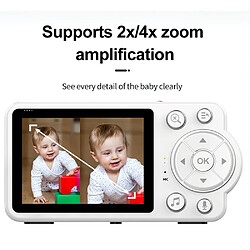 Acheter Babyphone Camera Vision Nocturne HD Écran 2.8 Pouces Alarme Température et Lullaby Noir YONIS