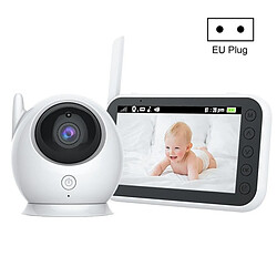 Babyphone Camera 4.3 Pouces Vision Nocturne 360° Sécurité Sans Fil 300M Noir YONIS