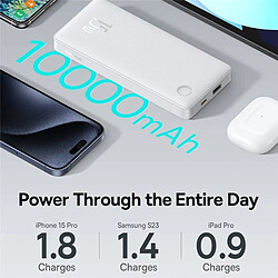 Avis Baseus Powerbank 10000 mAh - Blanc
