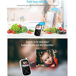 Acheter Babyphone Camera Écran 2.4 Pouces Vision Nocturne Audio Bidirectionnel Température - Yonis