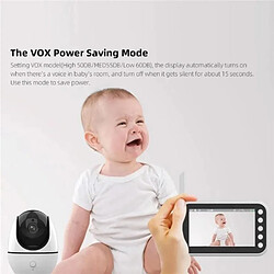 Babyphone Camera Avec Écran 4.5 Pouces Vision Nocturne Musique Température - Noir - Yonis pas cher