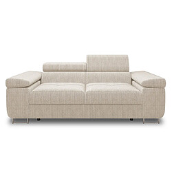 Bestmobilier Canapé droit Pablo - Beige