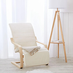 Homestyle4u Fauteuil de relaxation - Naturel