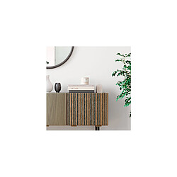 ICONIK INTERIOR Buffet en Bois - Stile Vintage - 2 portes - Calabri Gris