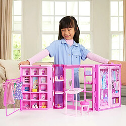 Barbie Poupée avec armoire pas cher