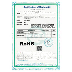 Dictaphone HD Réduction De Bruit Enregistrement 80m 8GB 48h Autonomie YONIS