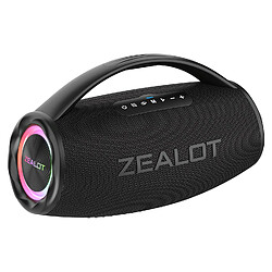 Yonis Y-17416-15317 - Noir Enceinte nomade Bluetooth étanche avec éclairage RGB, jumelage stéréo, micro mains libres, entrée AUX, son 80 W, Bluetooth 5.2