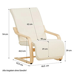 Avis Homestyle4u Fauteuil de relaxation - Naturel