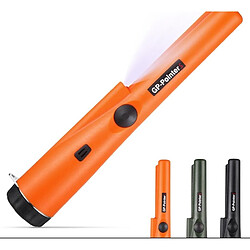 Détecteur De Métaux Or Haute Sensibilité 5cm Alarme Sonore Et Vibration 9V Orange YONIS